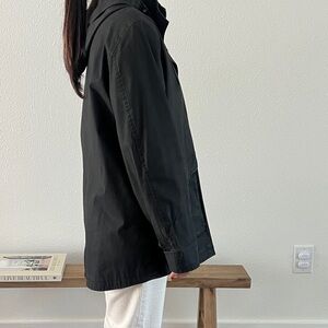 STEVEN ALAN Women’s Hooded Wax Jacket Coat Parka Size Medium